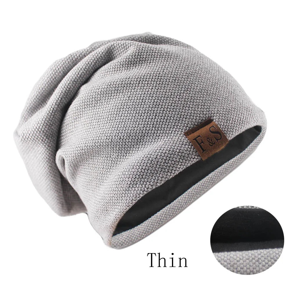 Mode Bonnet chapeau pour hommes et femmes automne tricoté couleur unie Skullies bonnets printemps décontracté doux Turban chapeaux Hip Hop Bonnet