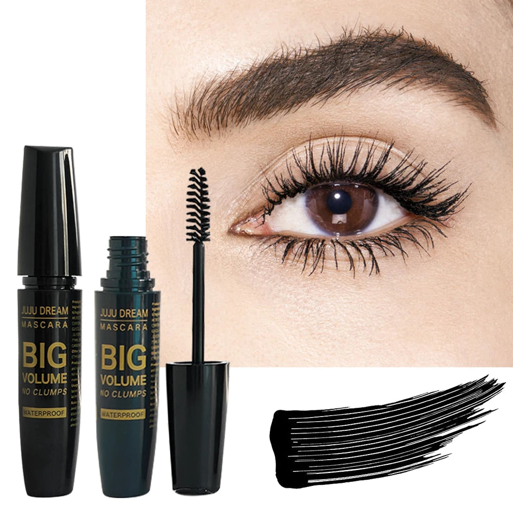 JUJU DREAM Mascara 4D Fibres - Volume Allongement Imperméable Noir Intense