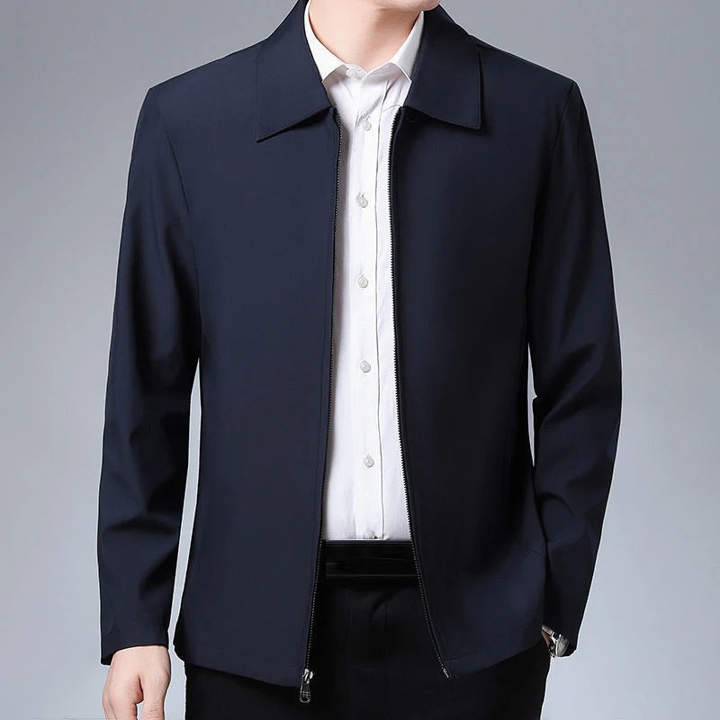 Veste Blazer Affaires Homme Luxe - Manteau Formel Bureau Social Décontracté Printemps