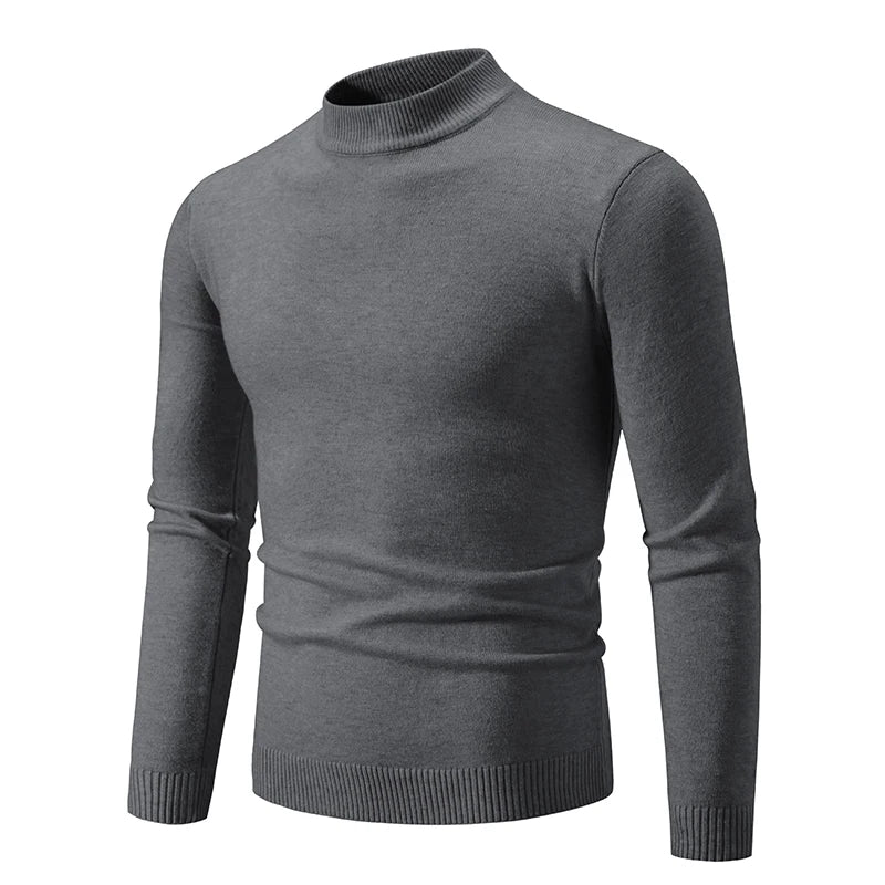Pull Col Roulé Tricoté Homme Femme - Demi Col Haute Qualité Automne Hiver Unisexe