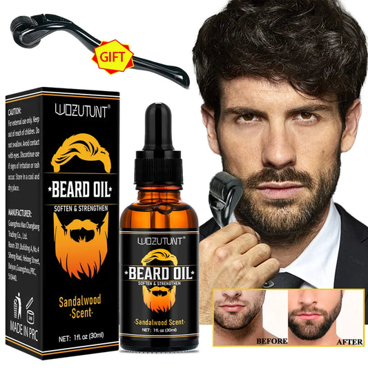 Natural Shea Beard Oil - Sandalwood 30ml | Softens &amp; Strengthens