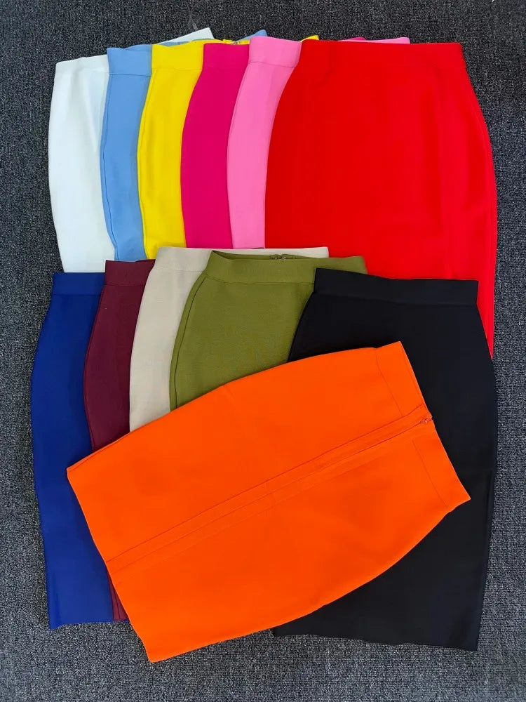 Jupe Bandage Femme Sexy - Moulante Taille Haute 13 Couleurs