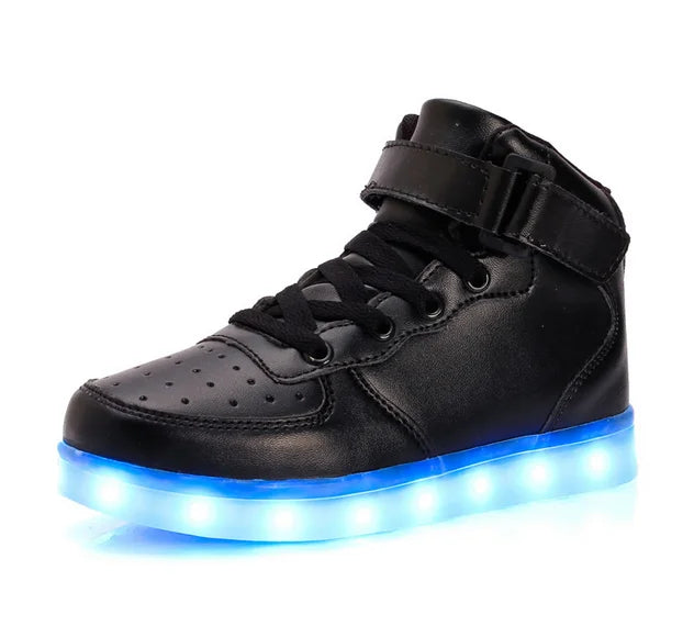 Baskets LED Lumineuses Taille 25-46 - Chaussures Enfants Adultes Unisexe