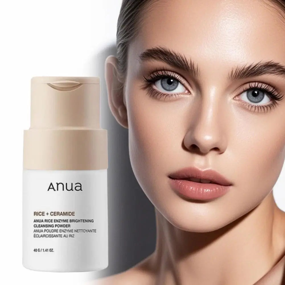 ANUA Poudre Enzyme Riz Éclaircissante - Nettoyant Exfoliant Céramide 40g