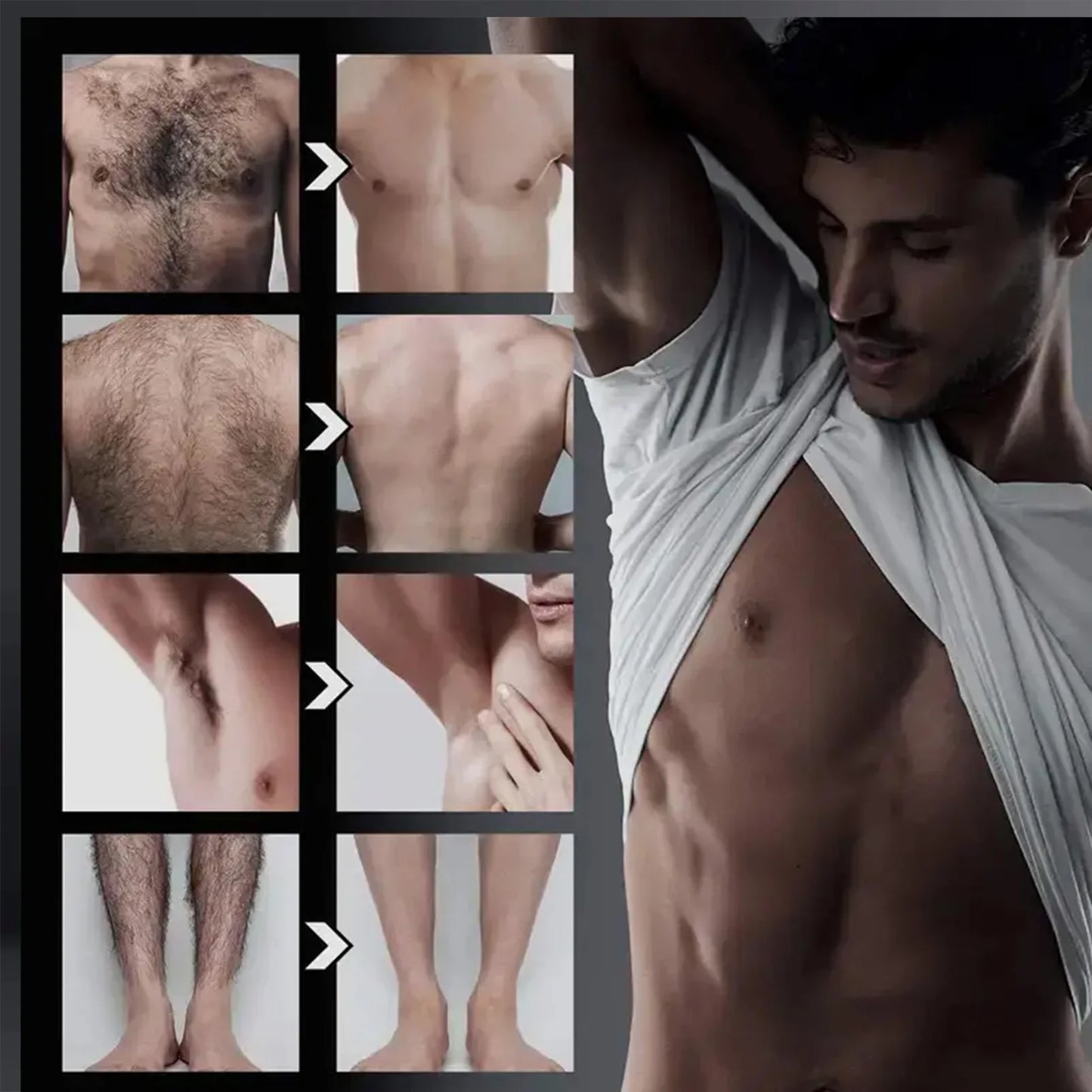 Crème d'Épilation Permanente - Zones Intimes et Corps