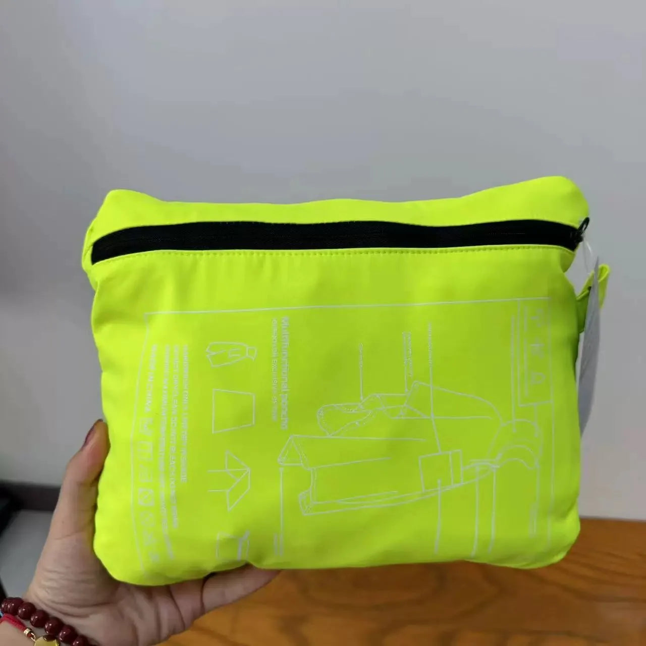 Veste Pluie DulTechwear Multifonction Unisexe - Imperméable Camping Surdimensionné Capuche Everak