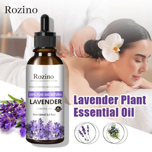 Premium Lavender Essential Oil 100ml - SPA Massage Moisturizing Soothing