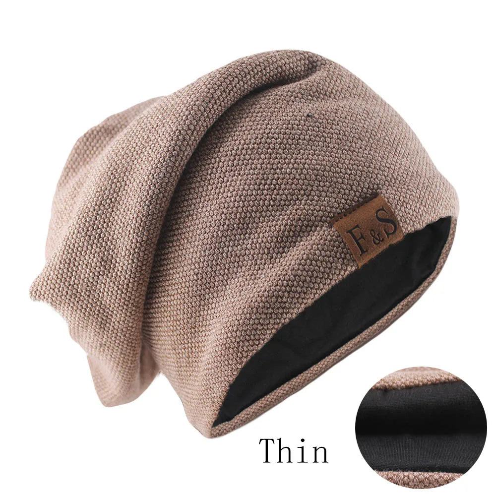 Mode Bonnet chapeau pour hommes et femmes automne tricoté couleur unie Skullies bonnets printemps décontracté doux Turban chapeaux Hip Hop Bonnet