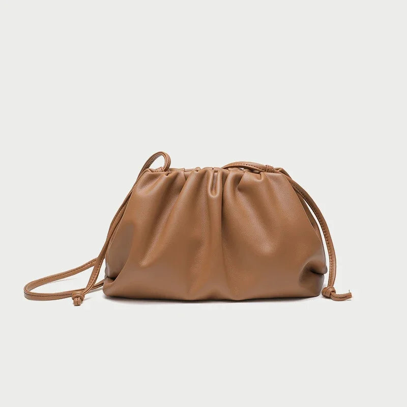 Sac à main en cuir PU souple pour femme, petit sac à bandoulière, sac messager, haute qualité, luxe, mode féminine, initié