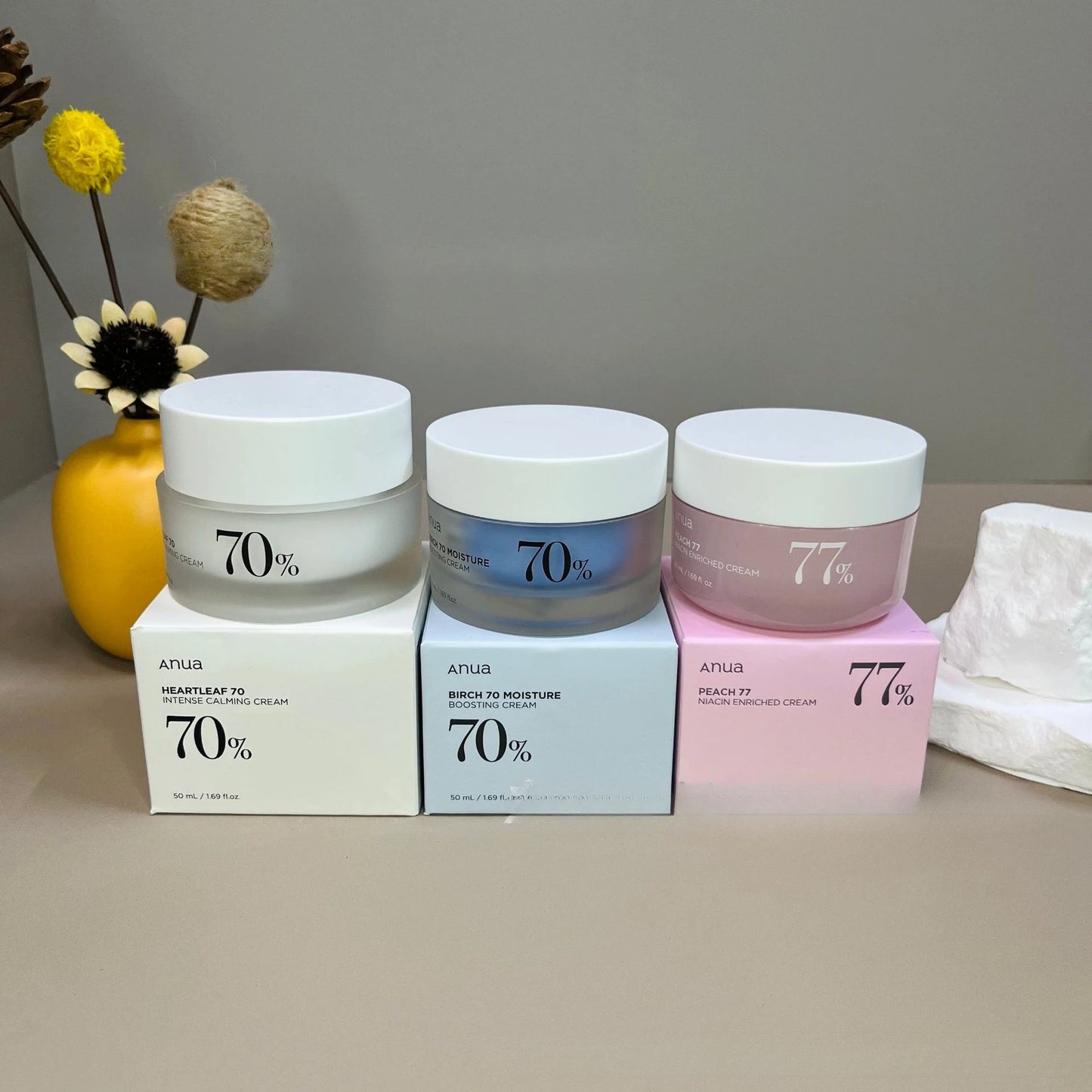 ANUA Birch Tree Crème Hydratante Visage - Pêche Houttuynia Cordata 50ml