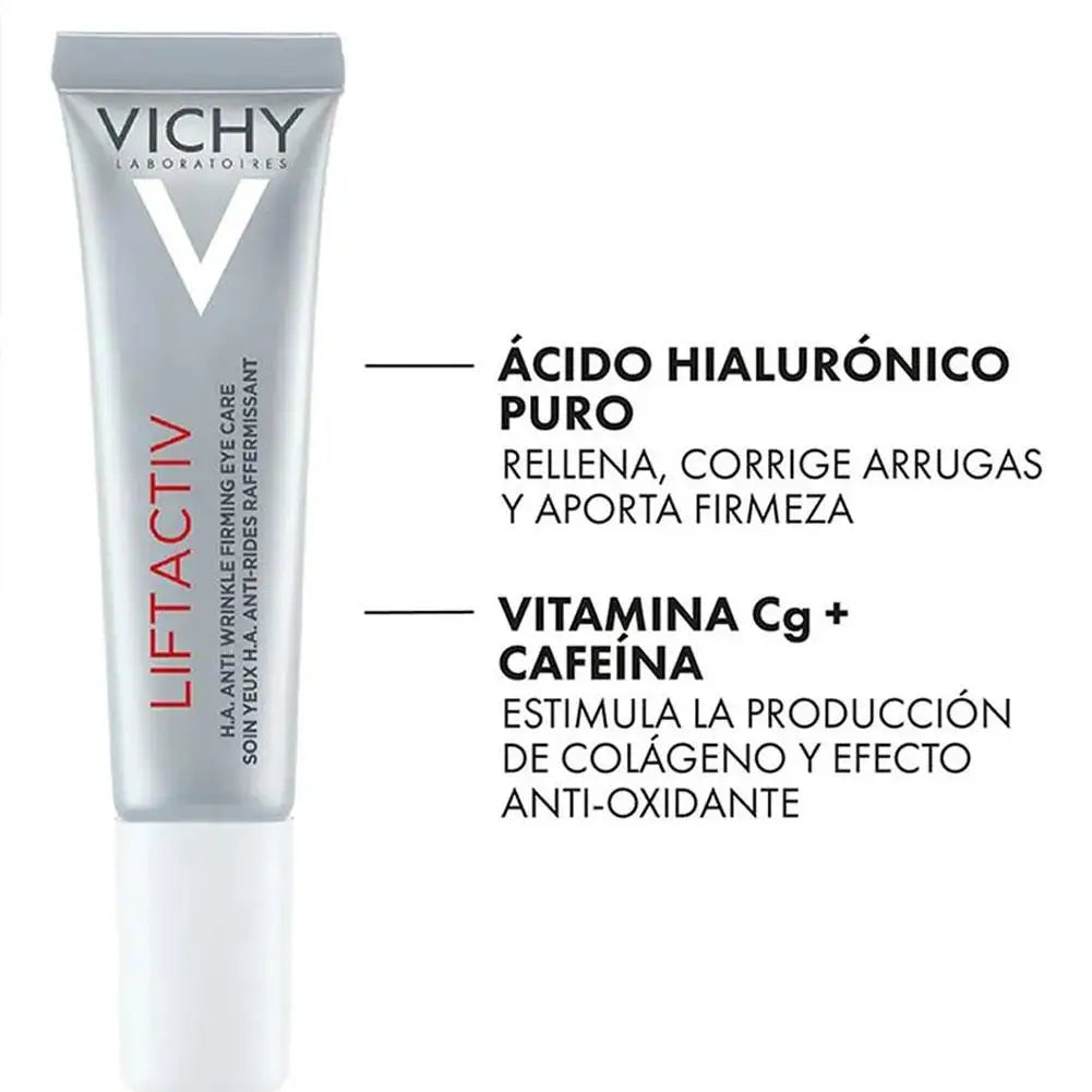 VICHY Active Crème Yeux Anti-Rides - Soin Contour Yeux Raffermissant 15ml