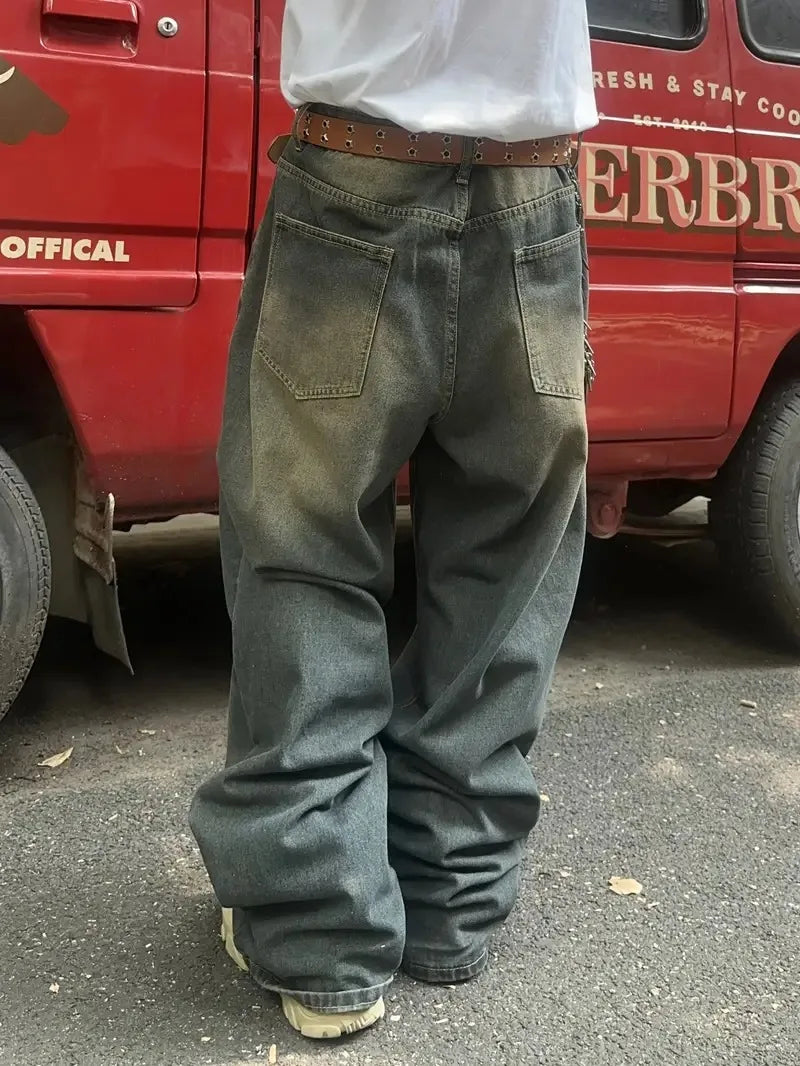 Jean Homme Américain Décontracté - Coupe Droite Ample