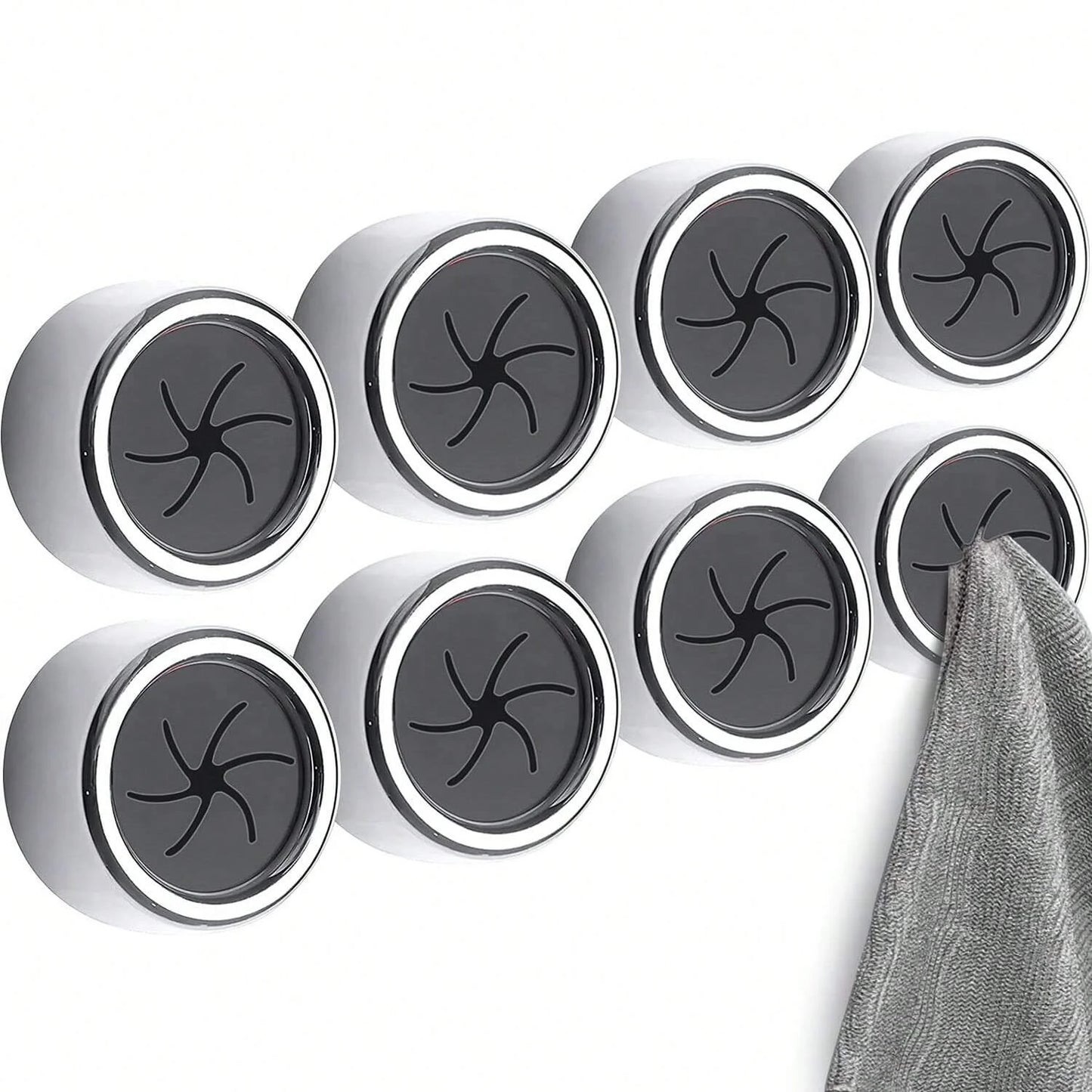 Porte-Serviettes Auto-Adhésif Mural - Crochets Rangement Cuisine