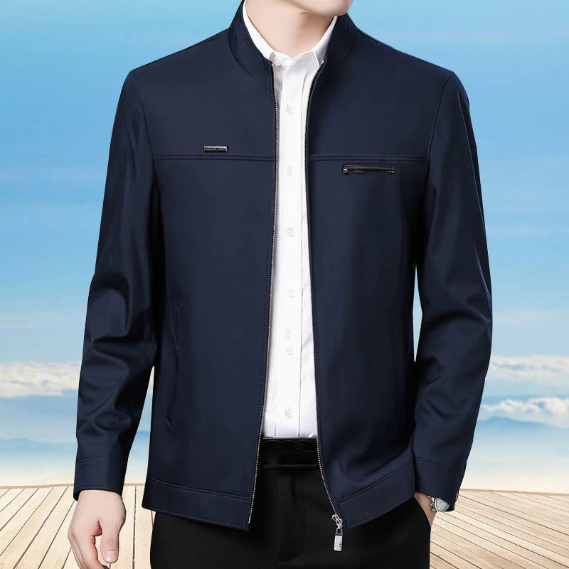 Veste Blazer Affaires Homme Luxe - Manteau Formel Bureau Social Décontracté Printemps