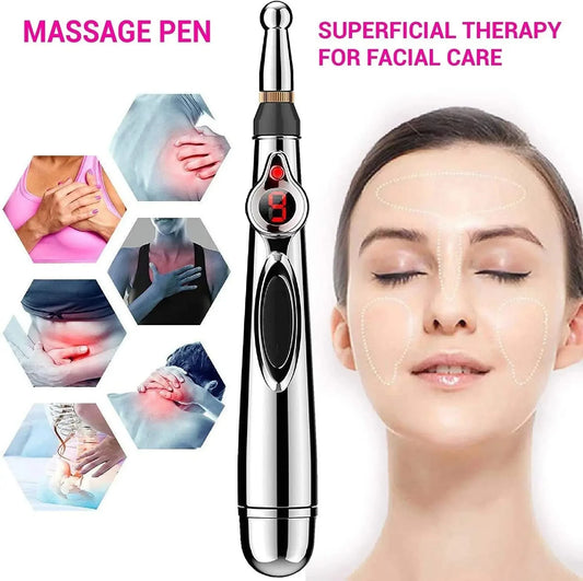 Stylo Massage Électronique Acupuncture - Thérapie Énergétique Soulagement Douleur