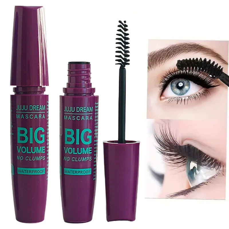 JUJU DREAM Mascara 4D Fibres - Volume Allongement Imperméable Noir Intense