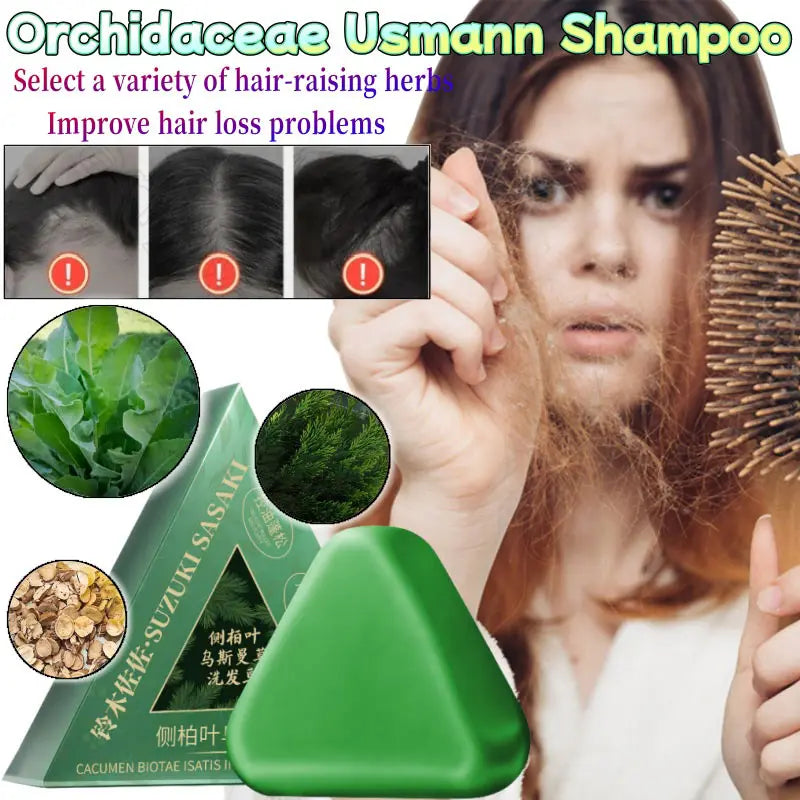 Shampooing Naturel aux Herbes - Anti-Chute Cheveux