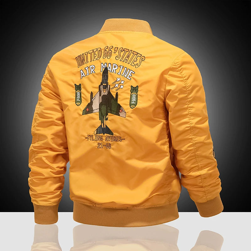 Veste Pilote MA-1 Homme - Travail Américain Baseball Chaud Ventilateur Militaire Automne Hiver