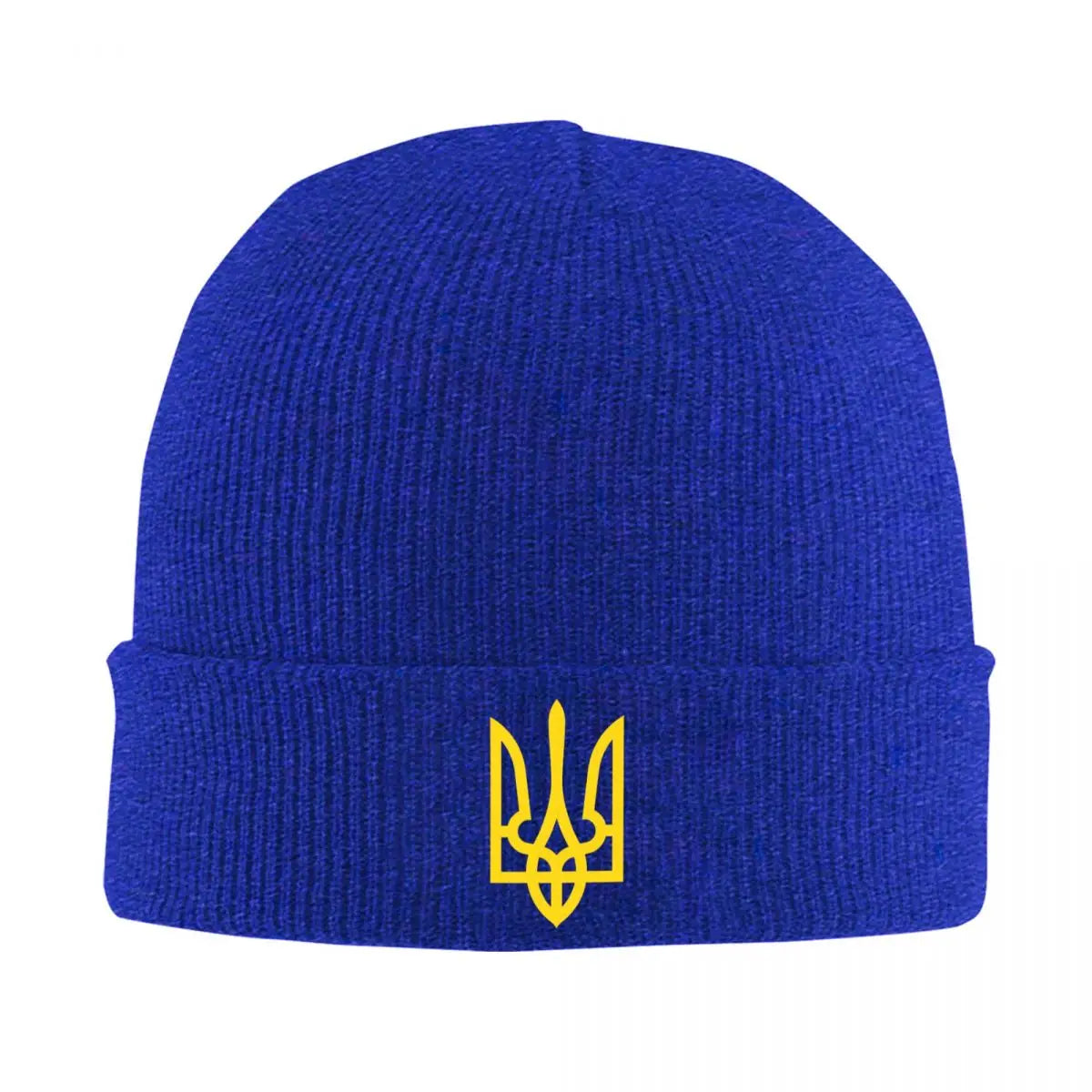 Bonnet ukrainien personnalisé chapeau mode tricot chapeau hommes unisexe adulte blason drapeau ukrainien chaud hiver Skullies bonnets casquettes