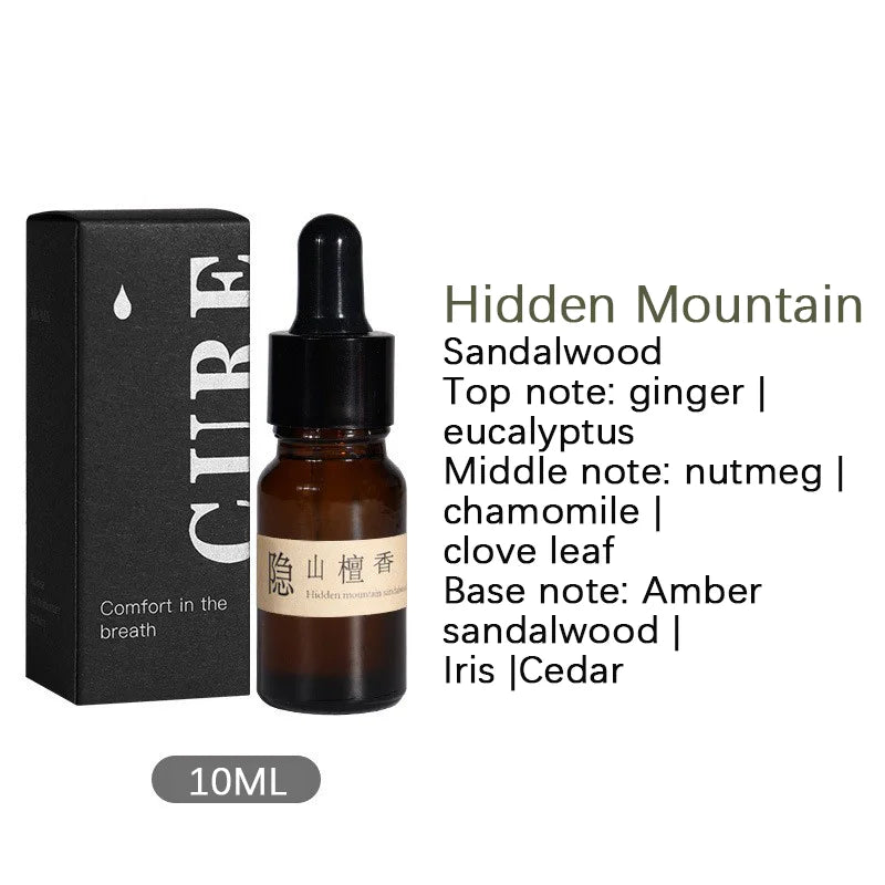 Incense Scented Natural Essential Oil Aromatherapy with Glass Dropper Black Walnut Wood Sticks Car Air Freshener Perfume