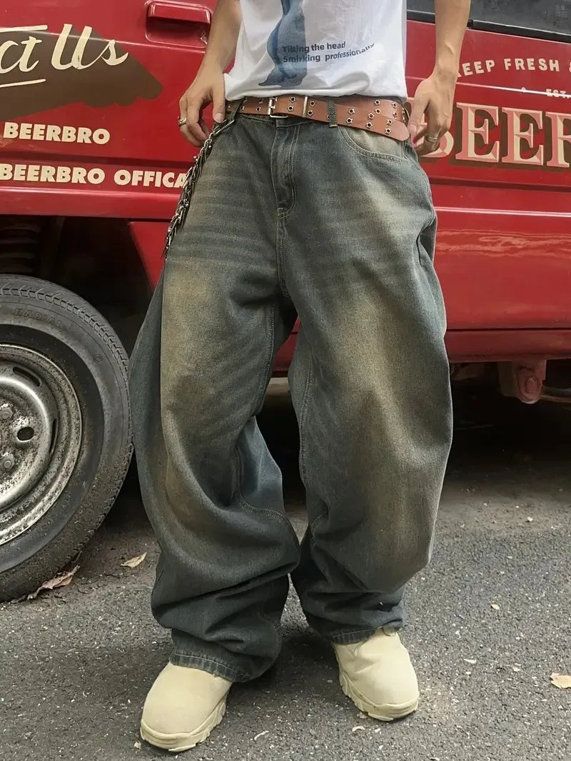 Jean Homme Américain Décontracté - Coupe Droite Ample