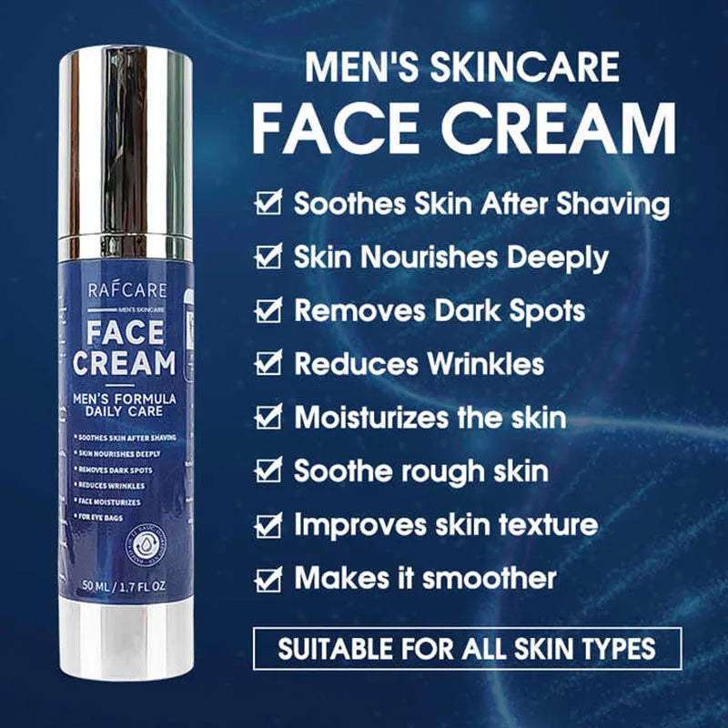 Men's Anti-Wrinkle Cream - Face &amp; Neck Firming Brightening 50ml