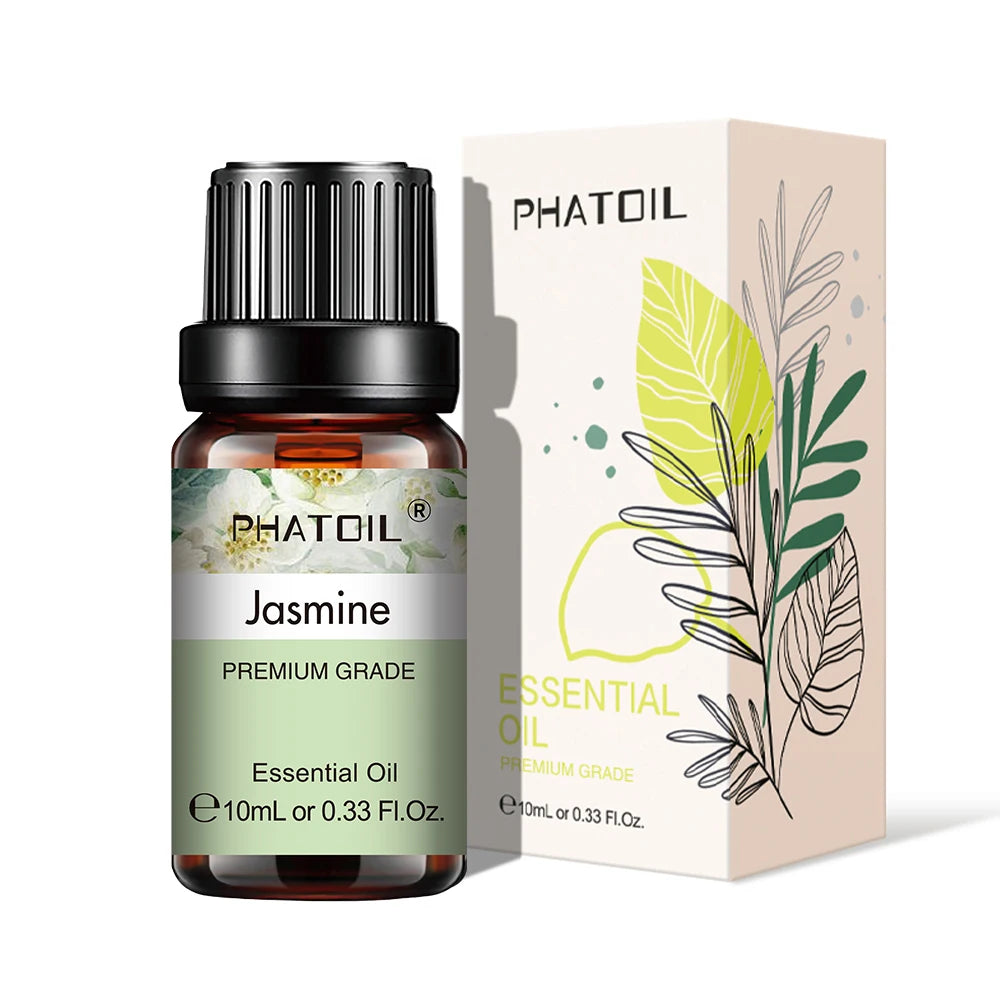 10ml Pure Natural Lavender Essential Oils for Diffuser, Humidifier, Aromatherapy, Jasmine &amp; Vanilla Aroma Oil for Skin Care, DIY Soap