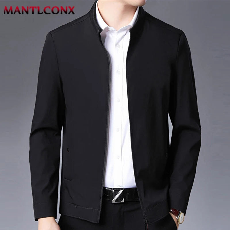 Veste Blazer Affaires Homme Luxe - Manteau Formel Bureau Social Décontracté Printemps
