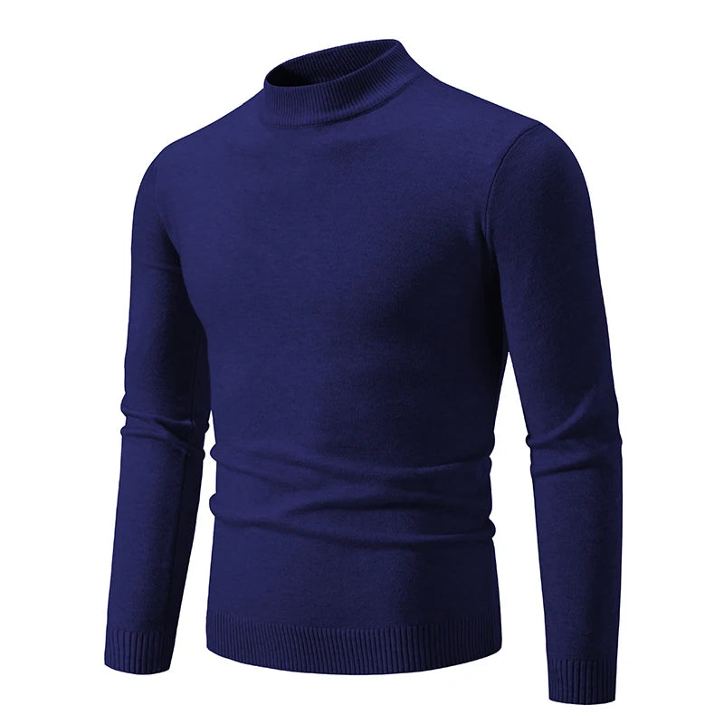 Pull Col Roulé Tricoté Homme Femme - Demi Col Haute Qualité Automne Hiver Unisexe