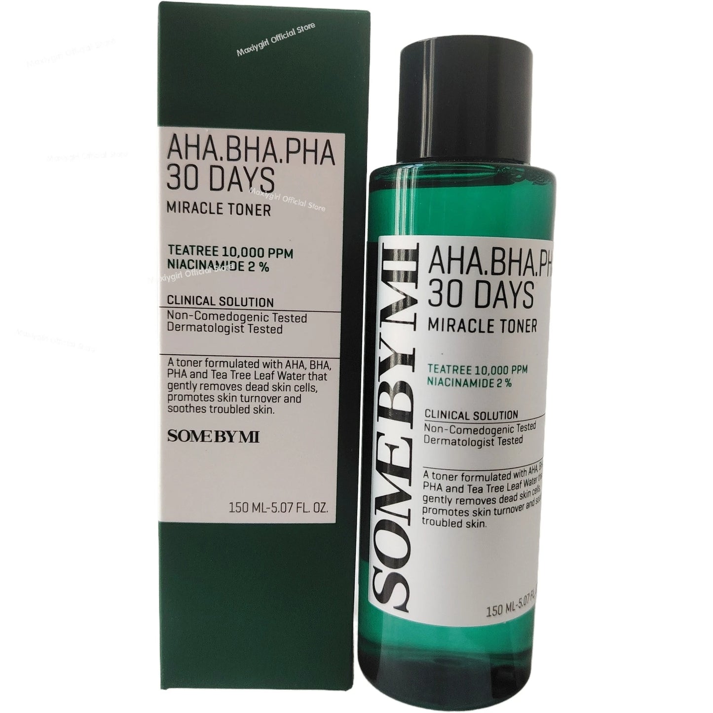 SOME BY MI Toner AHA BHA PHA 30 Jours - Miracle Thé Vert Peaux Sensibles 150ml