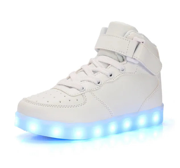 Baskets LED Lumineuses Taille 25-46 - Chaussures Enfants Adultes Unisexe