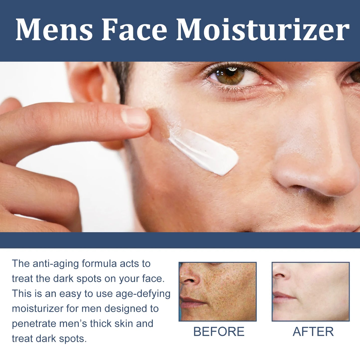 6 in 1 Men's Face Moisturizer - Anti-Aging Collagen