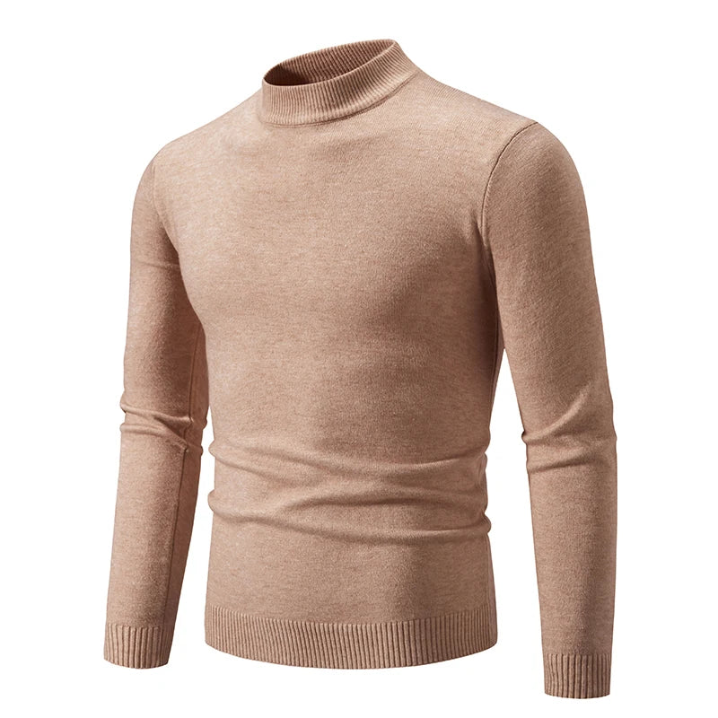 Pull Col Roulé Tricoté Homme Femme - Demi Col Haute Qualité Automne Hiver Unisexe