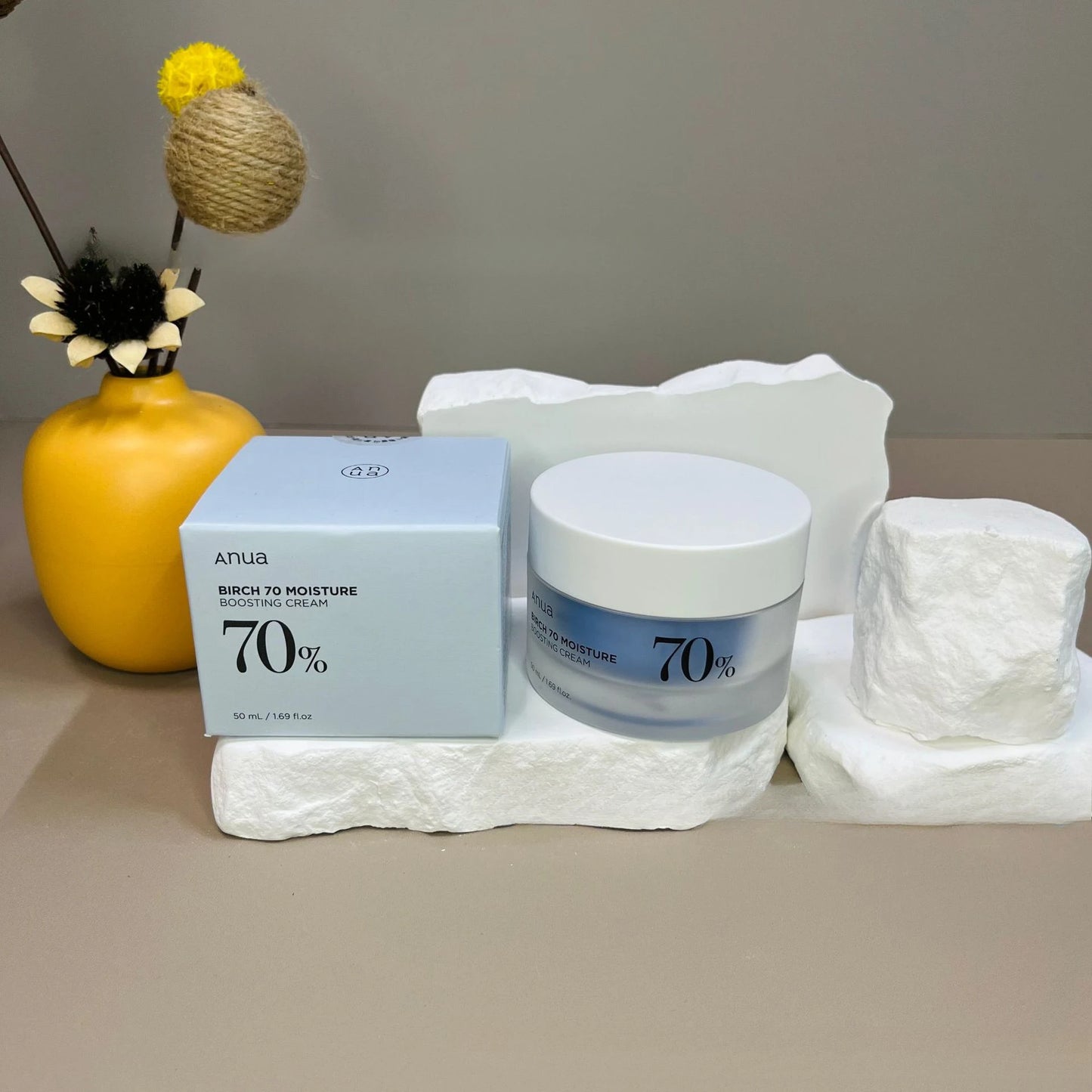 ANUA Birch Tree Crème Hydratante Visage - Pêche Houttuynia Cordata 50ml