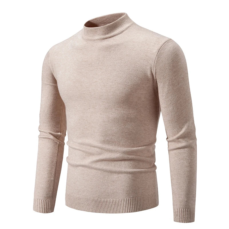 Pull Col Roulé Tricoté Homme Femme - Demi Col Haute Qualité Automne Hiver Unisexe
