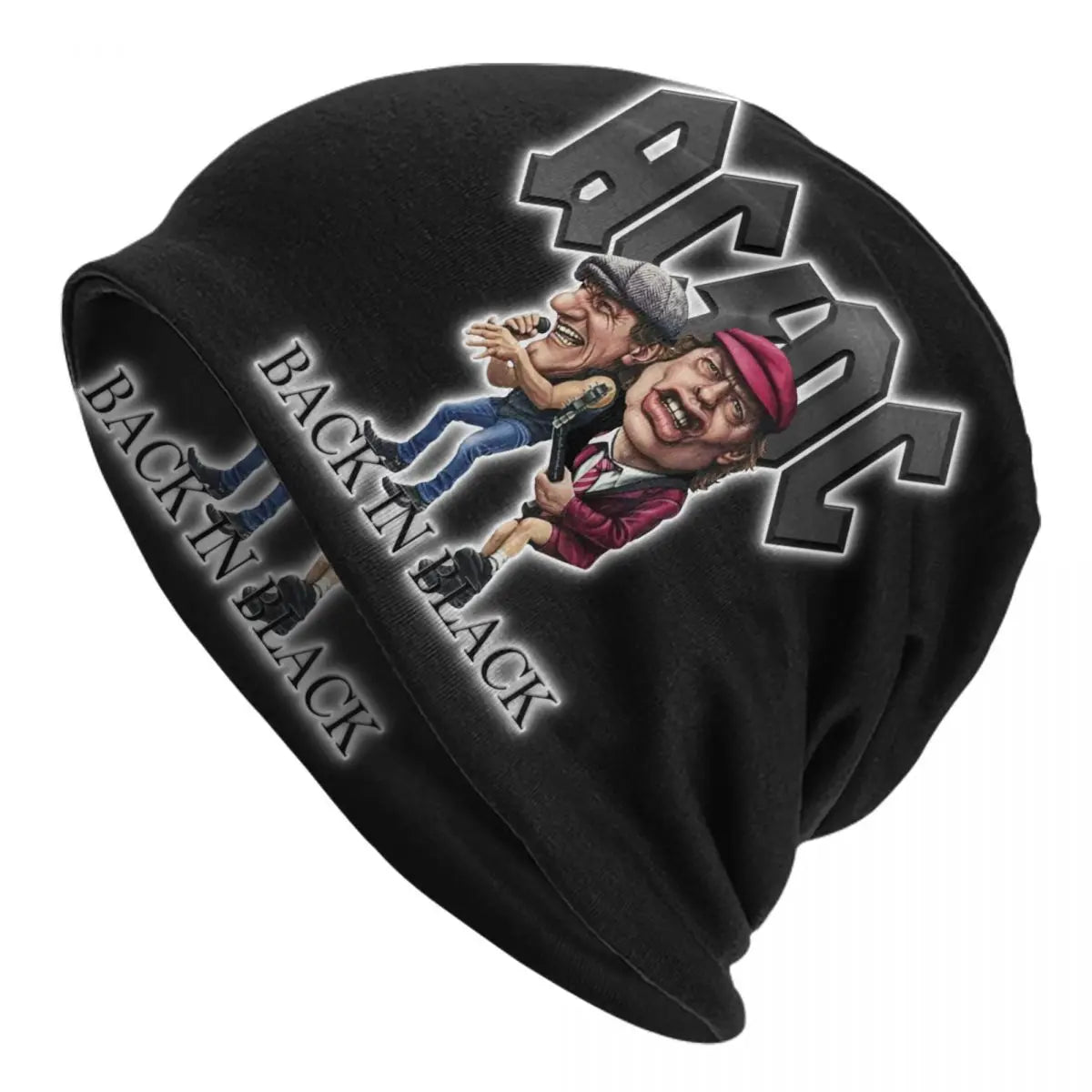 Bonnet Rétro Rock AC/DC - Tricot Hiver Heavy Metal Unisexe