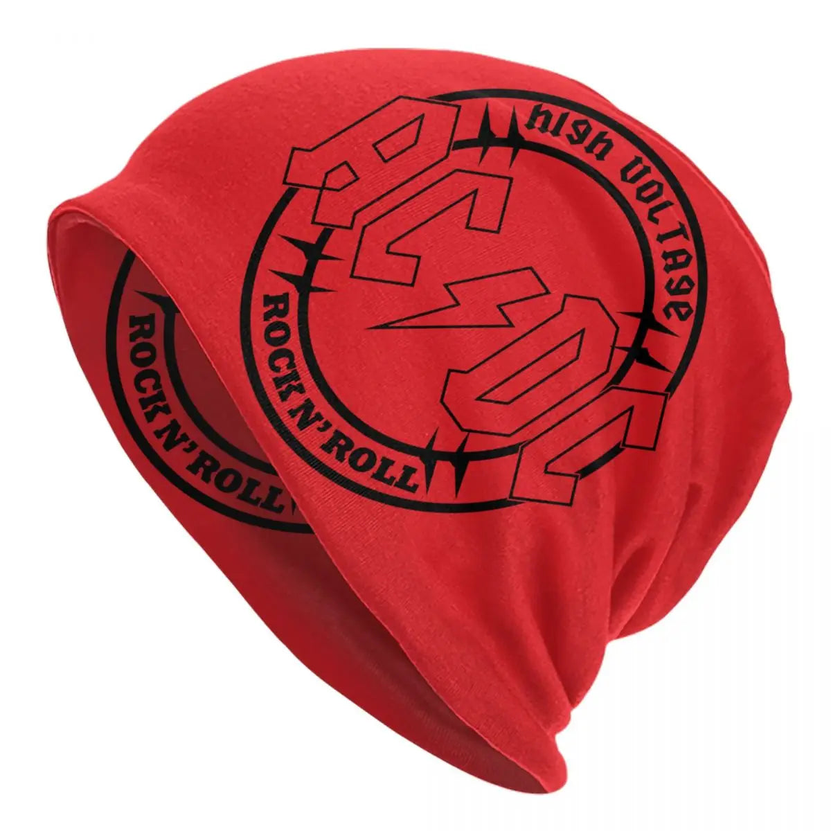 Bonnet Rétro Rock AC/DC - Tricot Hiver Heavy Metal Unisexe