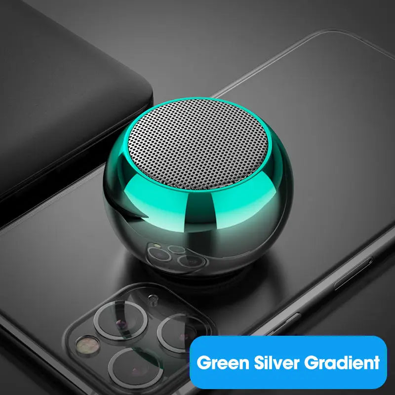 Haut-parleur Bluetooth sans fil, portable, petit odoren acier, métal, rapstereo, caisson de basses surround, extérieur, mini haut-parleur