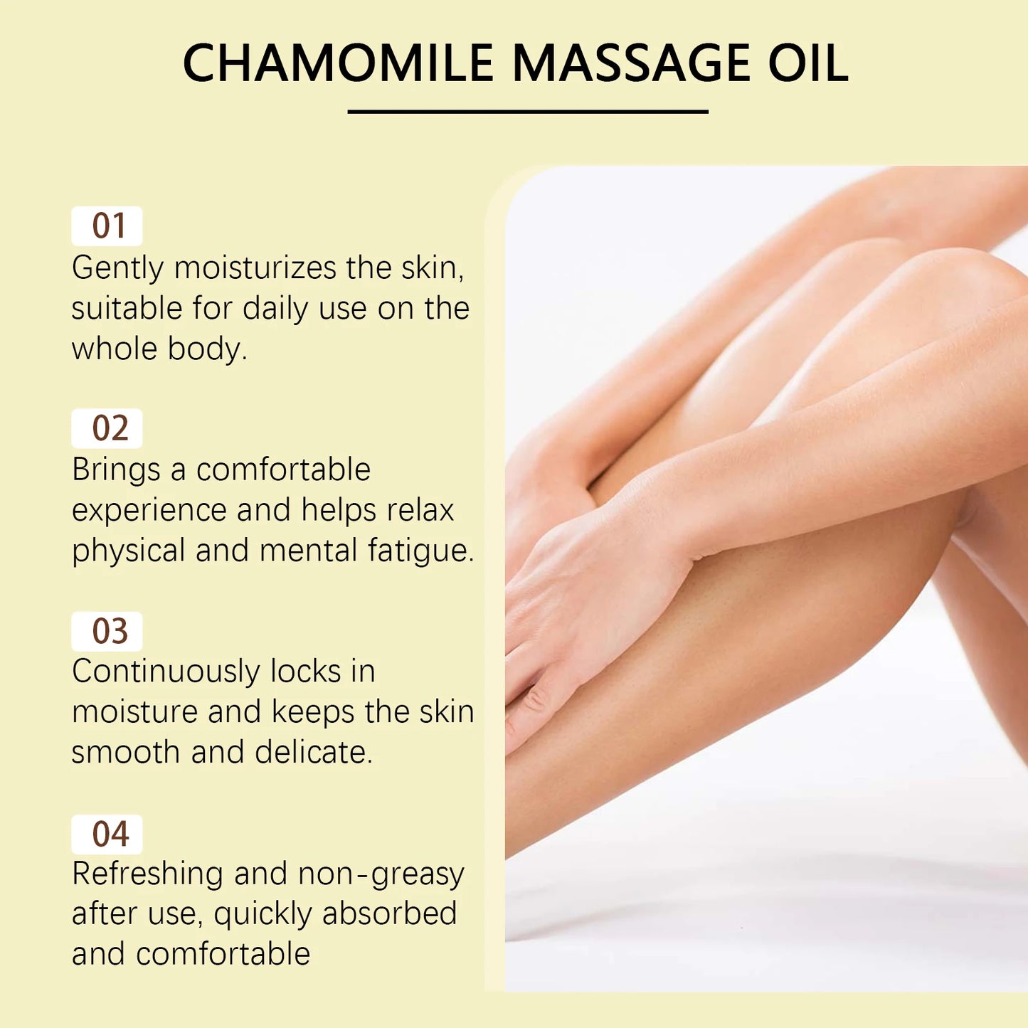 100ml Plant Body Massage Oil - Natural Firming Dry Skin