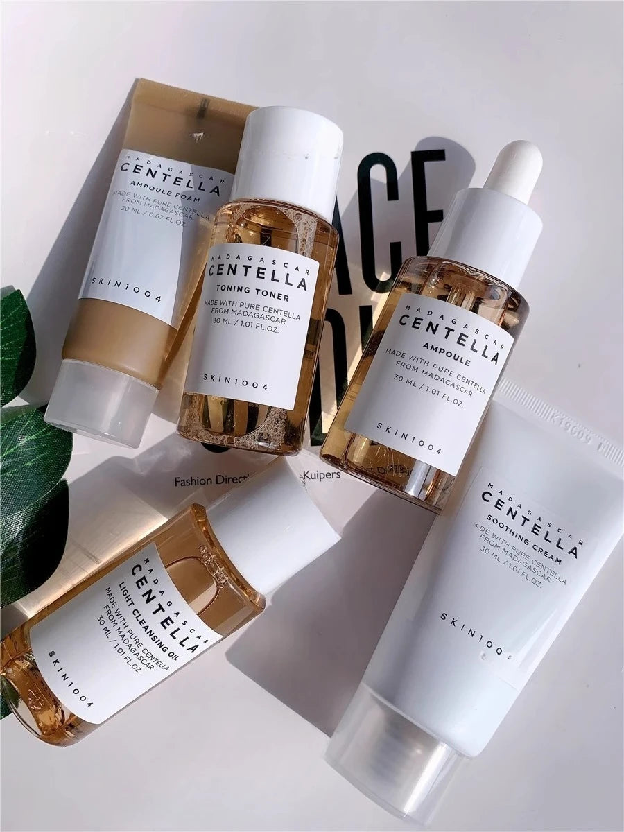 SKIN1004 Ensemble Centella Apaisant - Kit Anti-Acné Réparateur Cicatrices 4 Produits