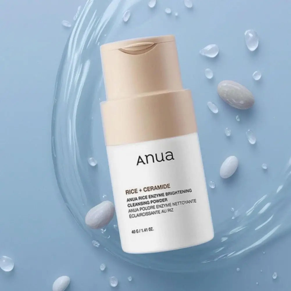 ANUA Poudre Enzyme Riz Éclaircissante - Nettoyant Exfoliant Céramide 40g