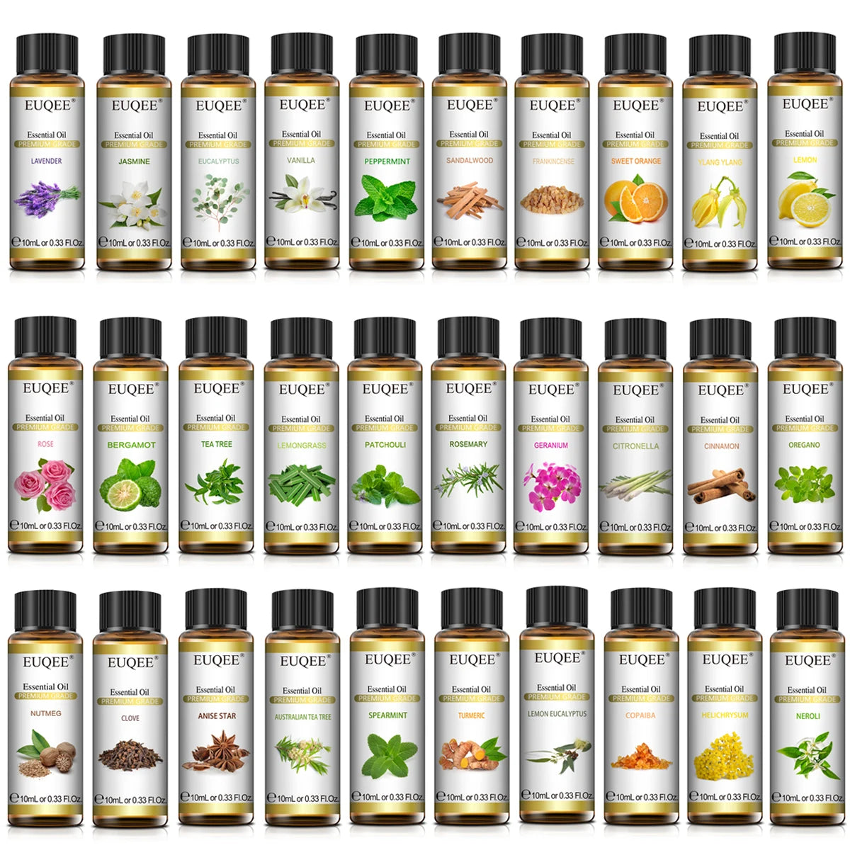 EUQEE Pure Natural Essential Oil 10ml - Lavender Eucalyptus Premium