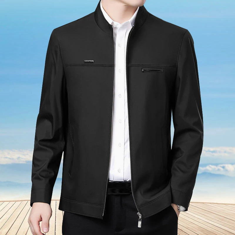 Veste Blazer Affaires Homme Luxe - Manteau Formel Bureau Social Décontracté Printemps