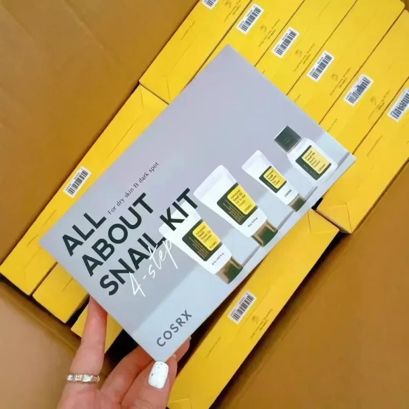 COSRX Ensemble Mucine Escargot 4 Pièces - Kit Complet Hydratant Anti-Âge