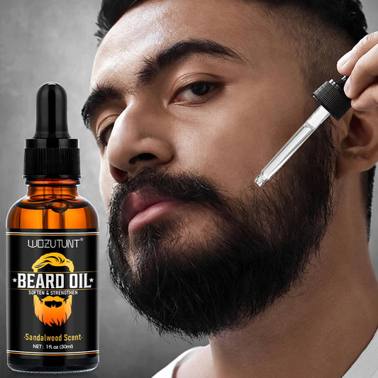 Natural Shea Beard Oil - Sandalwood 30ml | Softens &amp; Strengthens