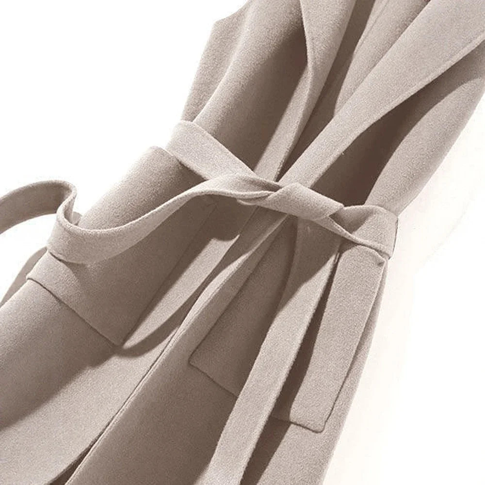 Gilet Femme Coréen Mi-Long - Sans Manches Élégant