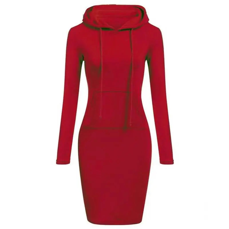 Robe Femme à Capuche Automne - Vêtement Décontracté Confortable