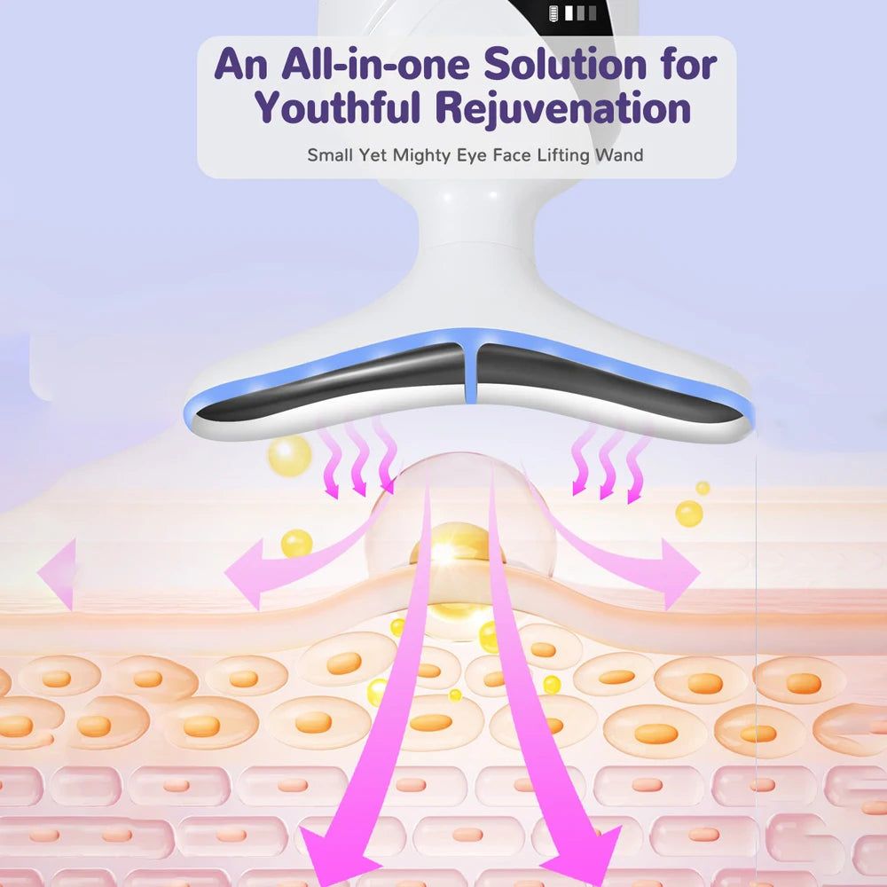 Rechargeable Face and Neck Massager - Portable Skin Lifting for Women