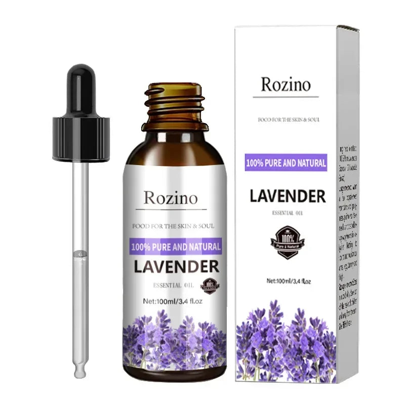 Premium Lavender Essential Oil 100ml - SPA Massage Moisturizing Soothing