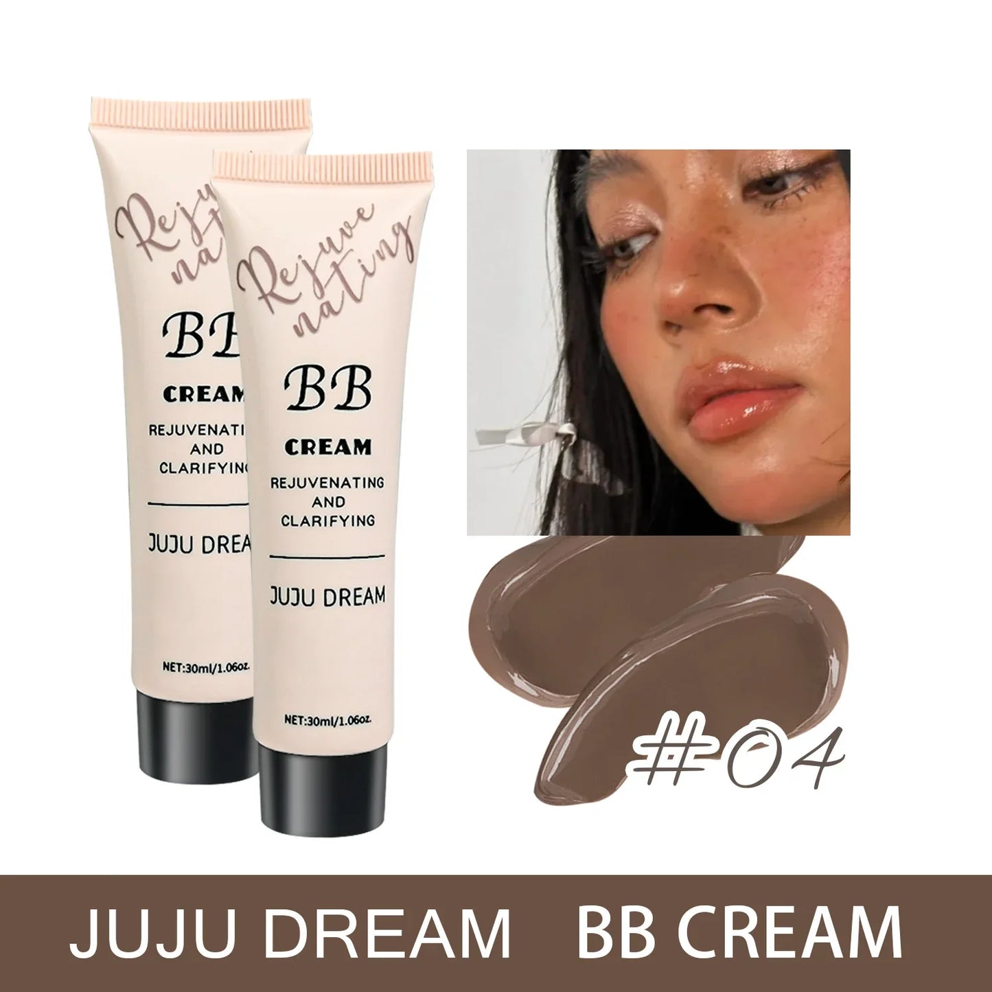 JUJU DREAM BB Crème 3-en-1 - Hydratant Fond de Teint Contrôle Sébum